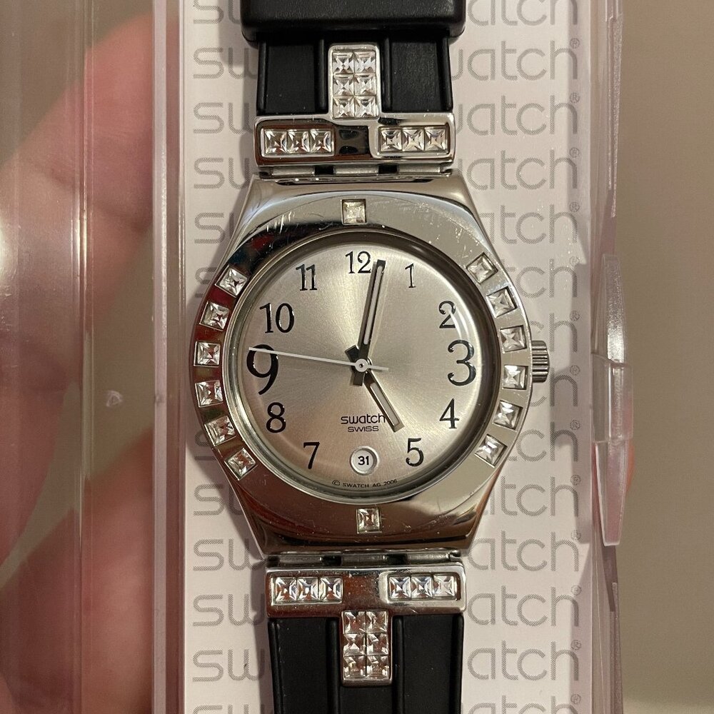 2008 Swatch • Irony Medium *YLS430C FANCY ME BLACK* • Gorgeous!
